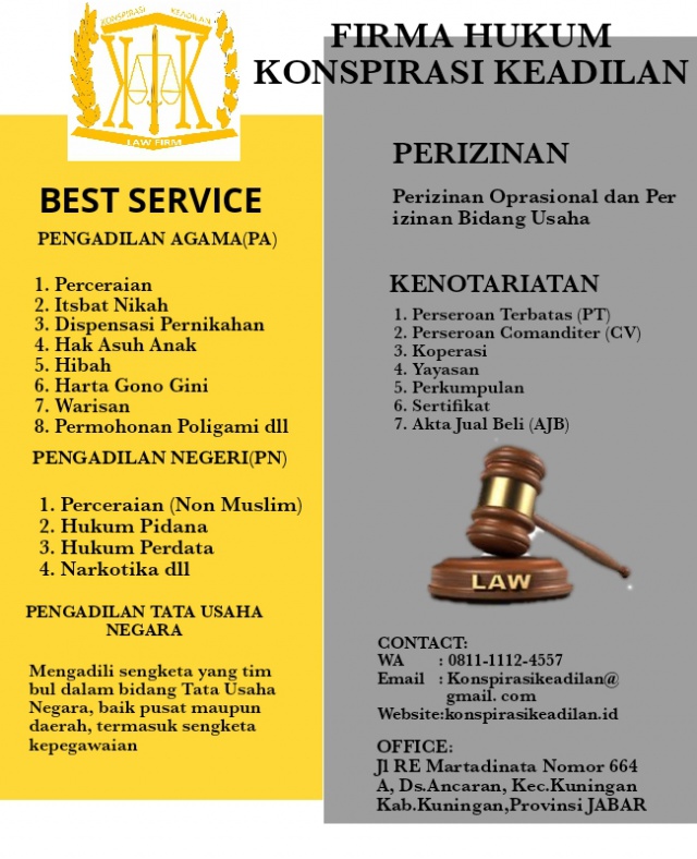 Layanan Firma Hukum Konspirasi Keadilan 
